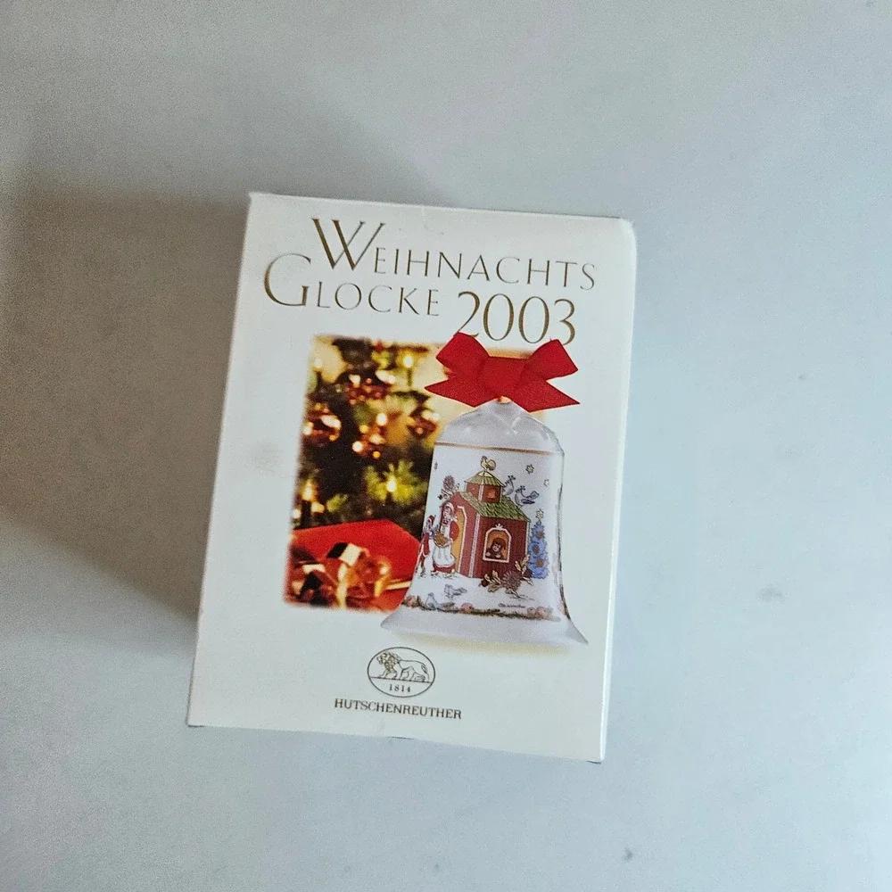Hutschenreuther 2003 Christmas Bell Ole Winther In the Northern Forest Ornament